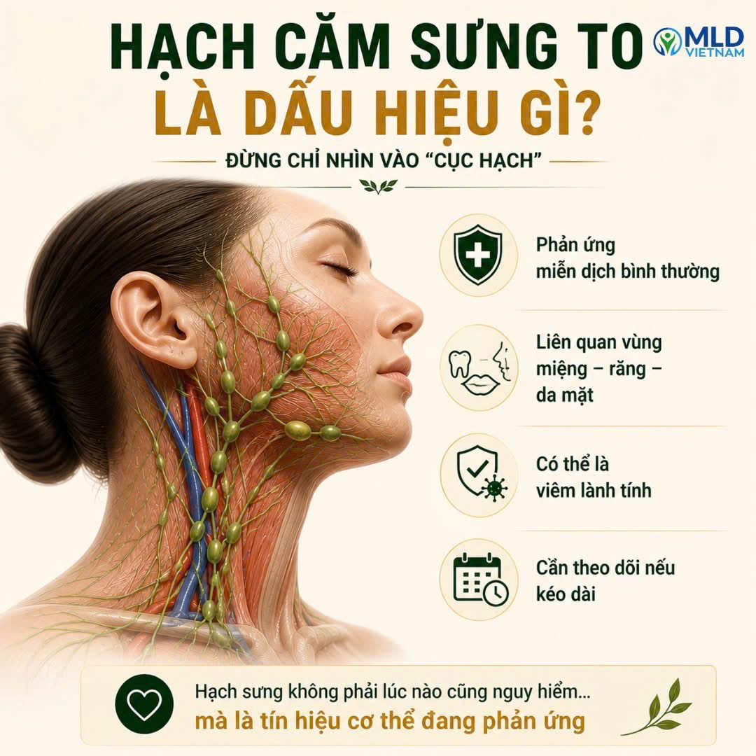 Hạch cằm sưng to là dấu hiệu của điều gì? - Đừng chỉ nhìn vào "Cục Hạch".