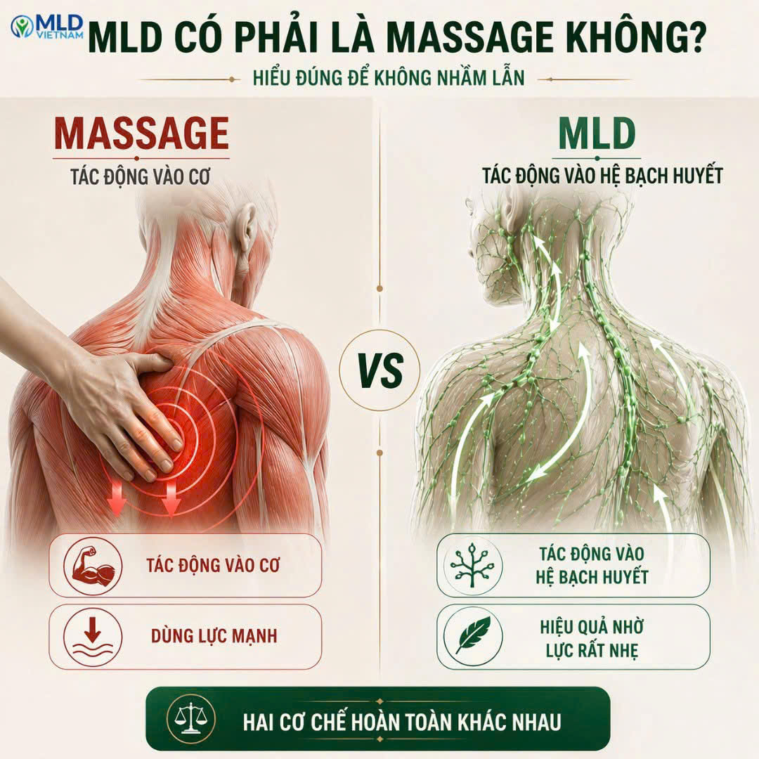 MLD có phải là masage không ? - Hiểu đúng để không nhầm lẫn.